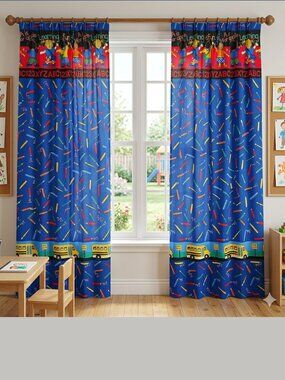 Window Curtains or Lots of Fabric 10 yards Classroom School Themed or Child Room